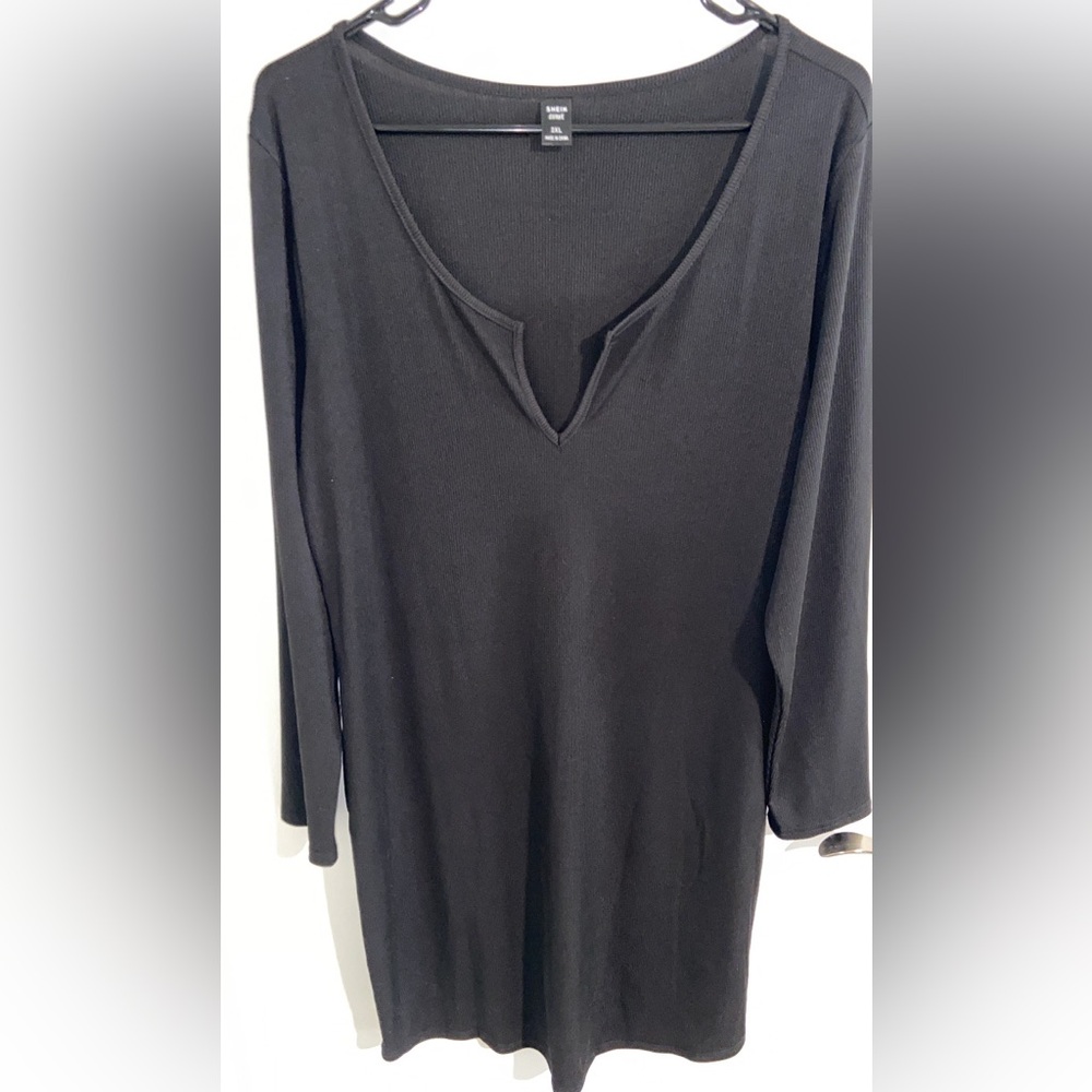 SHEIN 2XL Black Sleeve Dress